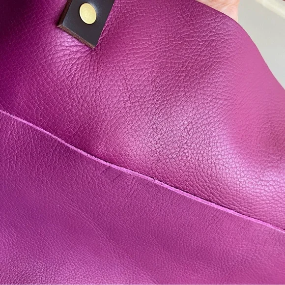 Portland Leather medium Tote Bag in Iris - Picture 8 of 8